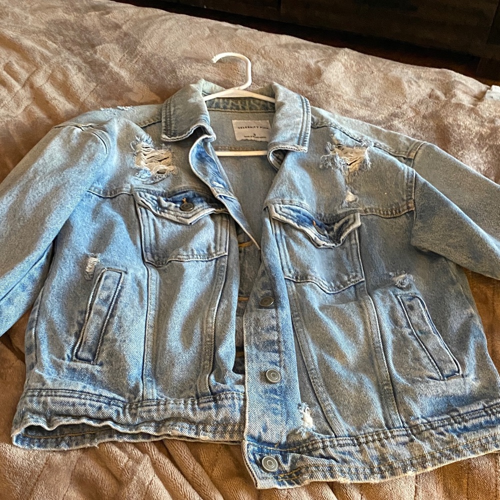 Distressed Jean jacket